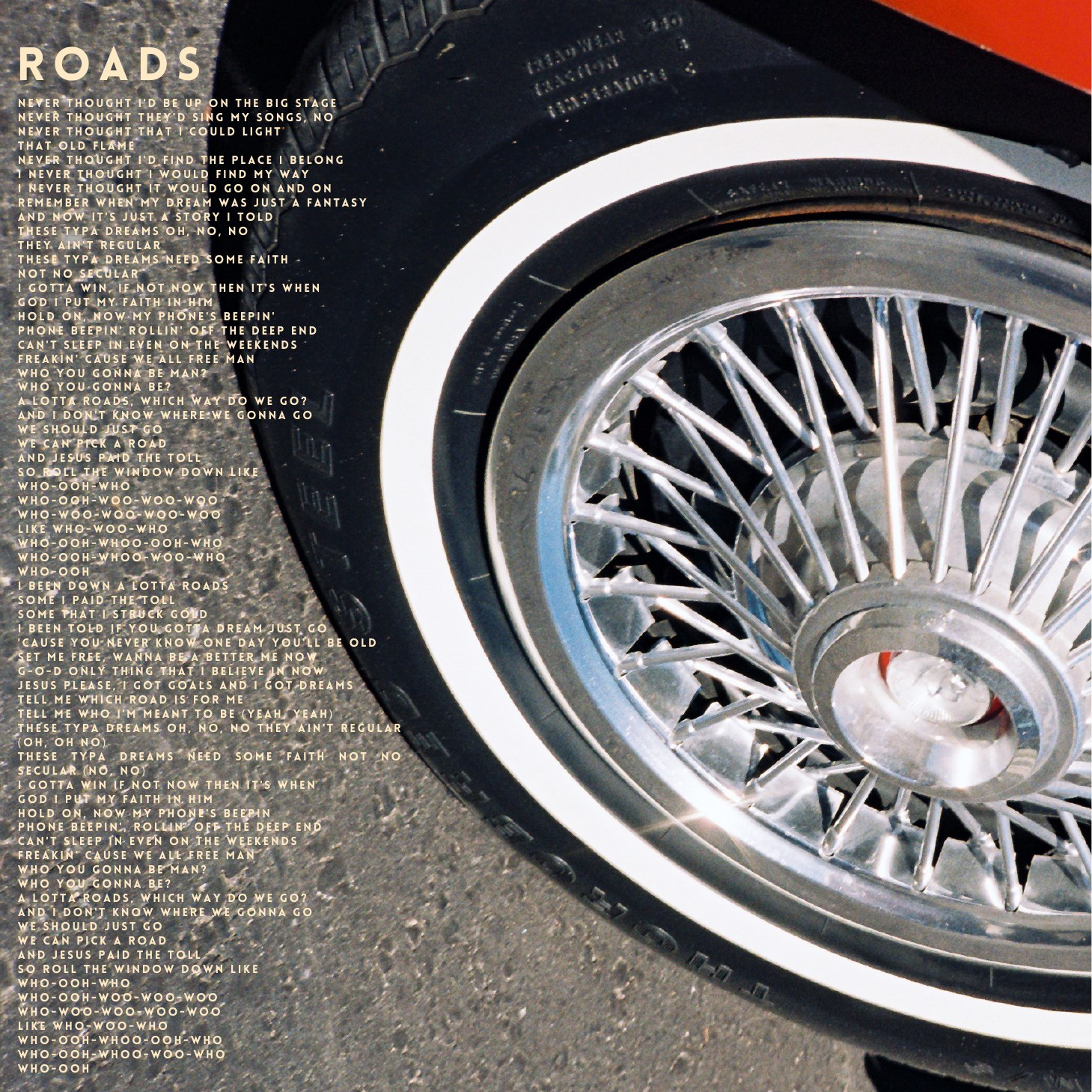 Roads official lyrics image