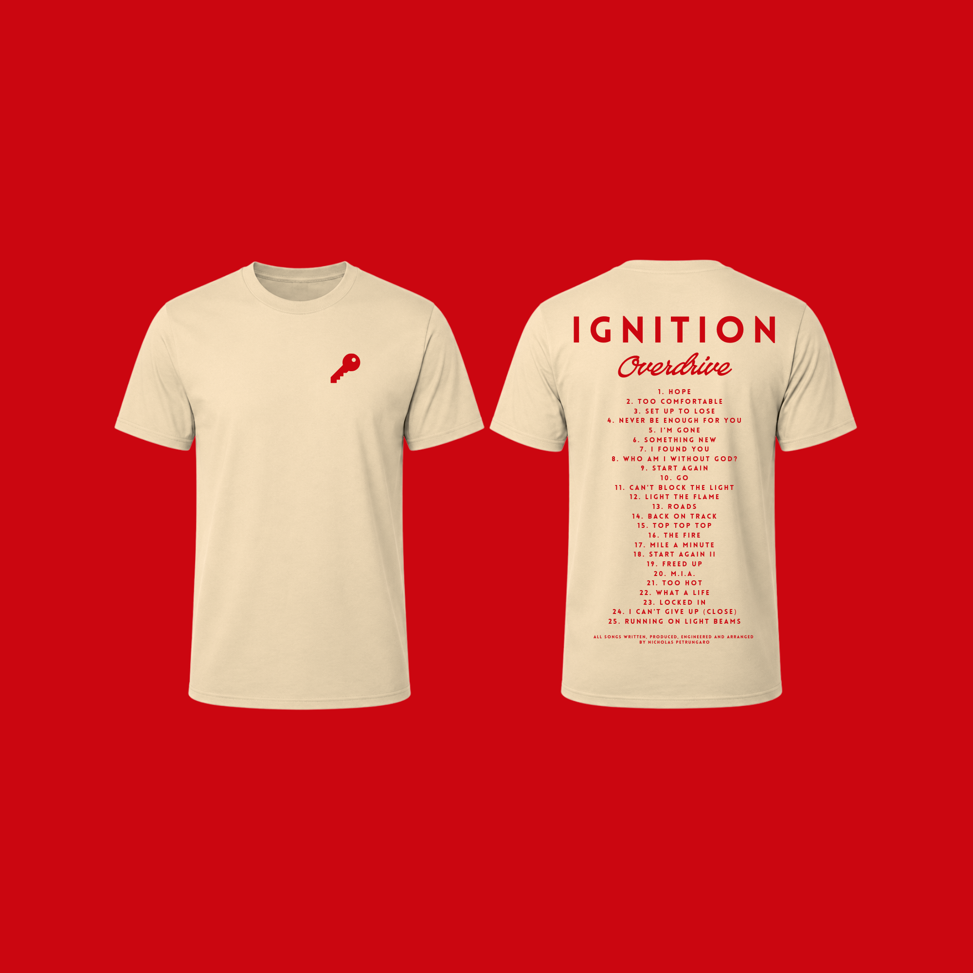 CREAM TRACKLIST TEE
